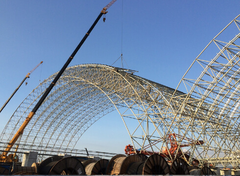 Arch Space Frame Coal Storage Shed Arch Space Frame Coal Storage Shed