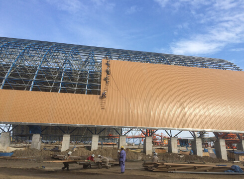 Arch Space Frame Coal Storage Shed Arch Space Frame Coal Storage Shed