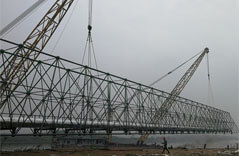 Steel Structure Supporting Heating Networks Pipeline Project