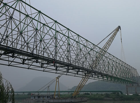 Steel structure pipeline engineering