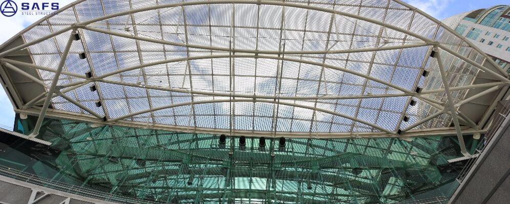 Design and installation of glass building roof dome system 5
