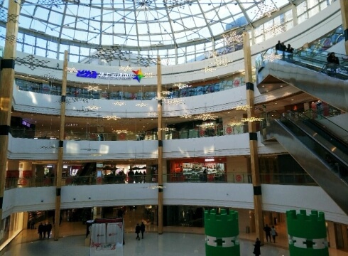 Shopping mall hall glass roof2