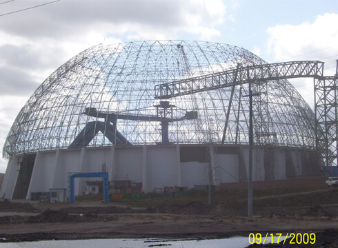 Space Frame Dome Coal Storage Shed Project
