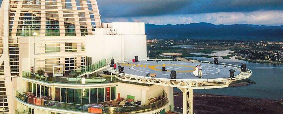 Advantages of the steel structure apron of Jinsha Hotel