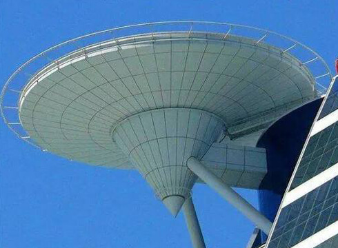 Detail drawing of steel structure apron of Jinsha Hotel