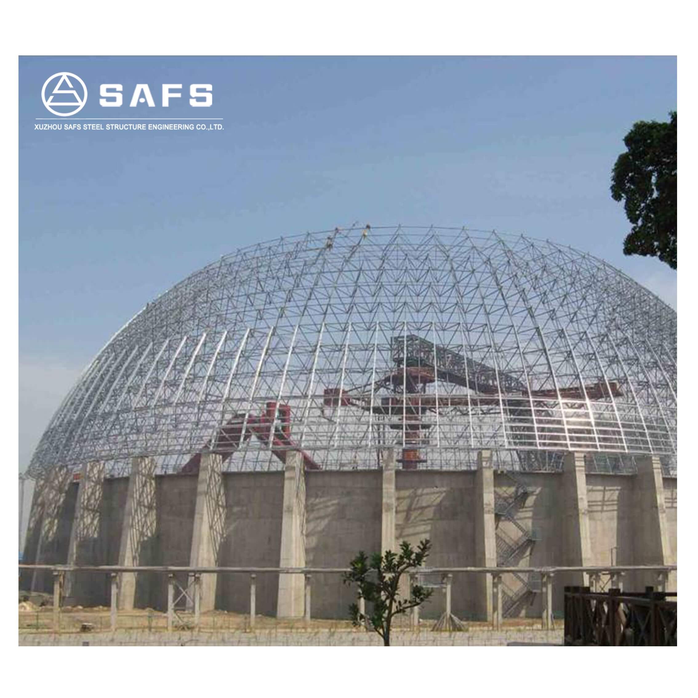 Prefabricated Steel Structure Dome Coal Storage Warehouse Building