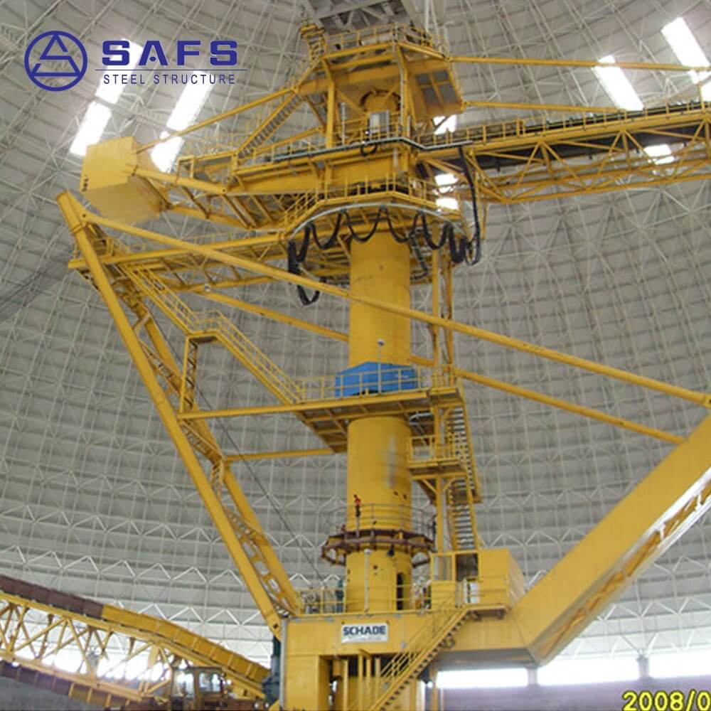 Professional Installation Steel Space Frame Power Dome Coal Storage