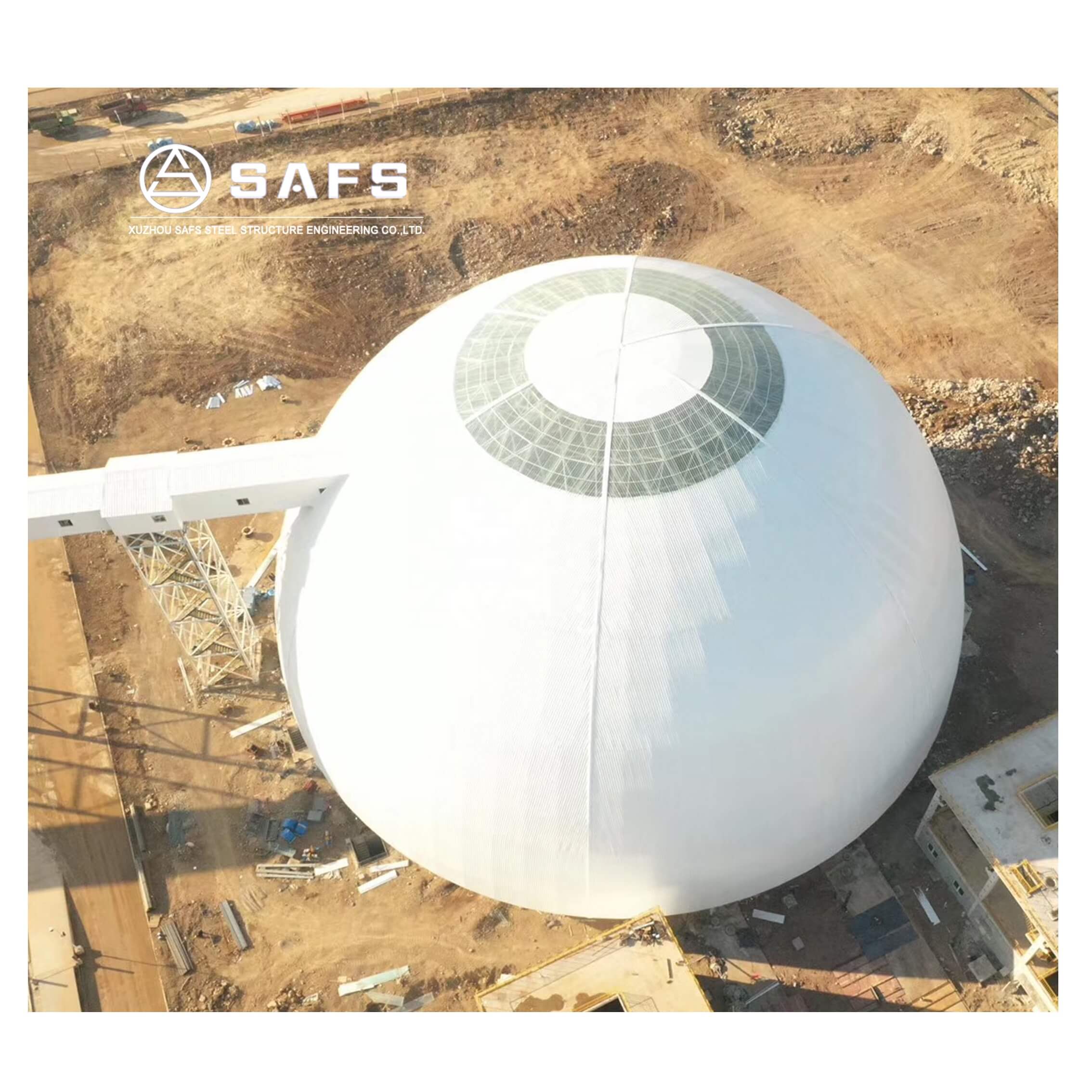 Prefabricated Steel Structure Dome Coal Storage Warehouse Building