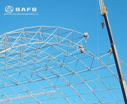 long span Space Frame Steel Structural Coal Storage
