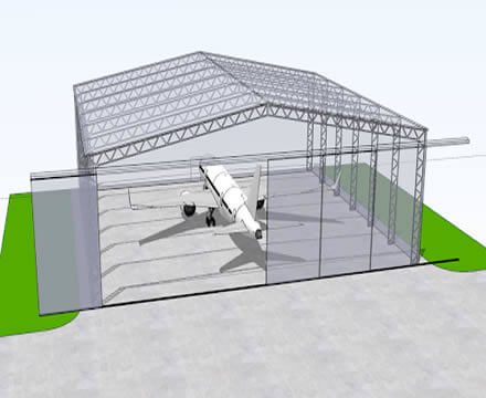 Portal Steel Structure Hangar