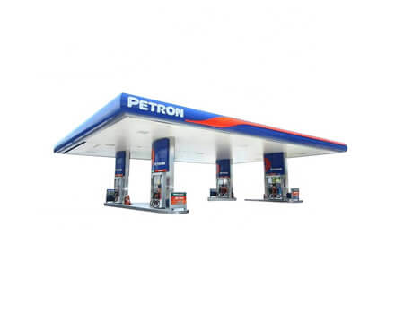space frame prefabricated roof gas station roof design