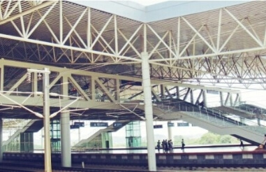 Why the space frame structure is suitable for the station roof