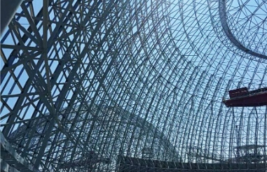 Complete construction plan of spherical space frame