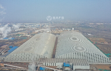 Introduction of closed coal storage yard space frame structure