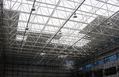 Five types of roof panels for steel structure space frame