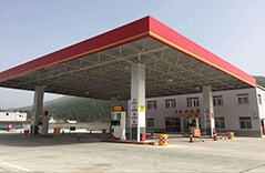 Gas Station Canopy Structure Design and Installation Space Frame Engineering Case