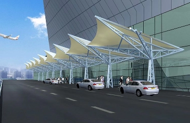 Production and installation of large steel structure carport