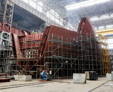 Steel structure space frame shipyard roof 0