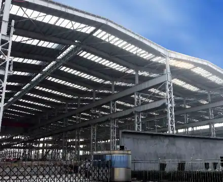 Steel structure space frame shipyard roof 1