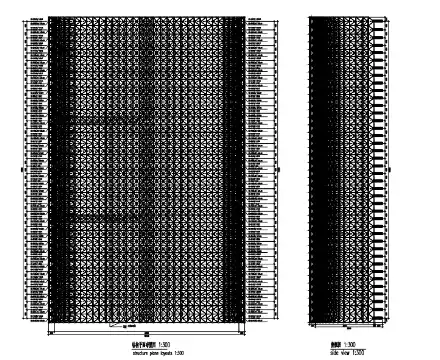 Design drawing of coal storage bunker
