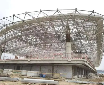 Terminal space frame roof