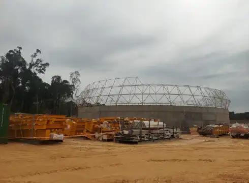 space frame clinker shed