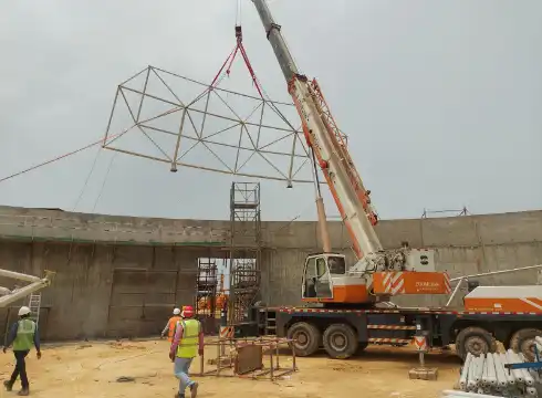 steel structure clinker shed