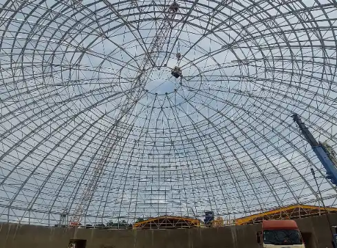 steel structure space frame clinker shed