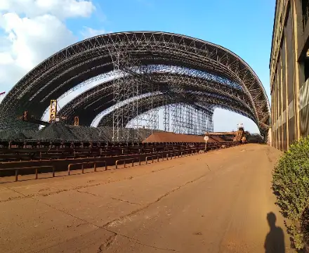 steel structure arched roof