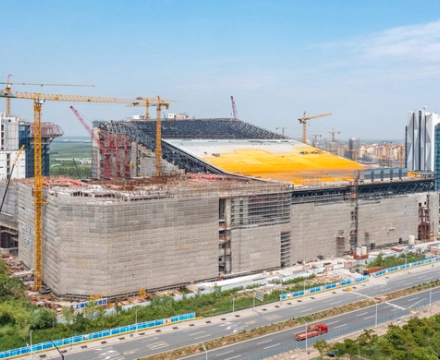 Indoor Ski Resort Roof Spherical Space Frame Structure Engineering