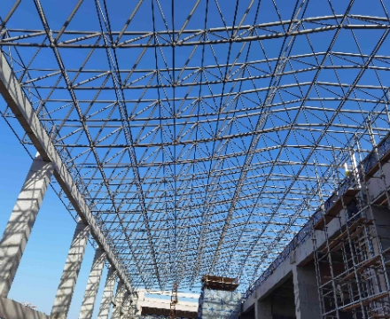 China steel structure space frame