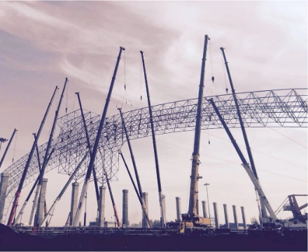 Large-span steel structure engineering