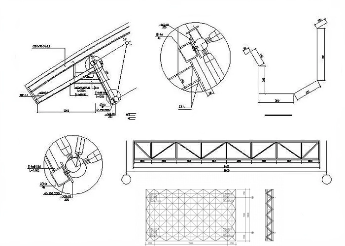 Space frame structure design drawing decomposition