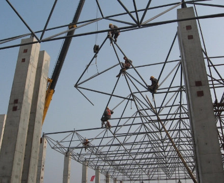 space frame structure inspection work
