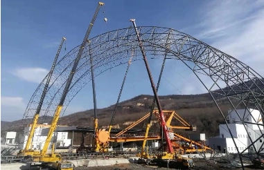 How to arrange a space frame lifting device