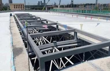 Roofing of Metro Steel Structure Building with Space Frame Lightweight Roof Panels