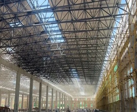 Steel Structure Space Frame Metro Building Roof