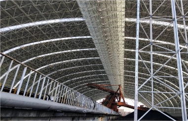 Coal shed space frame production process and precautions