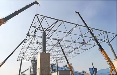 Steel structure space frame is an ultra-stable indoor space structure
