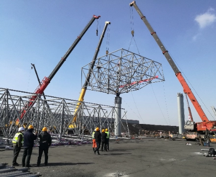 Space Frame Fabrication and Construction