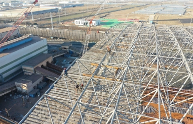 The role of deflection value of steel space frame