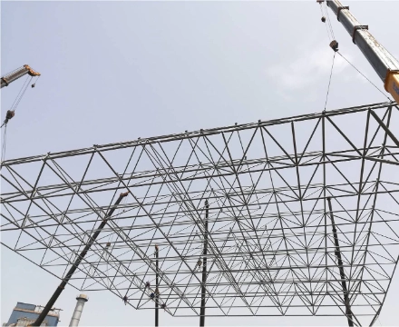 gas station roof structure