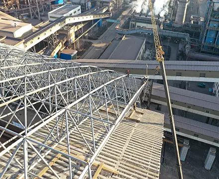space frame building roof