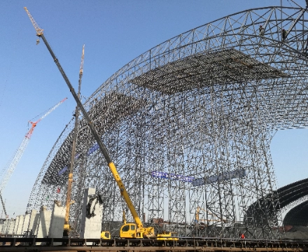steel space frame structure