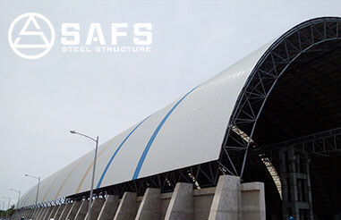 What is the purpose of a dry coal shed in thermal power generation?